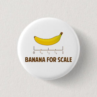 Bóton Redondo 2.54cm Banana Para Escala