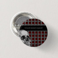 Banda Merch Custom Name Skull Rock Roll Metal Musi