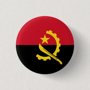 Bóton Redondo 2.54cm Bandeira Angola