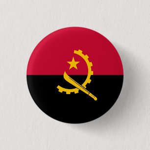 Bóton Redondo 2.54cm Bandeira Angolana, Bandeira de Angola