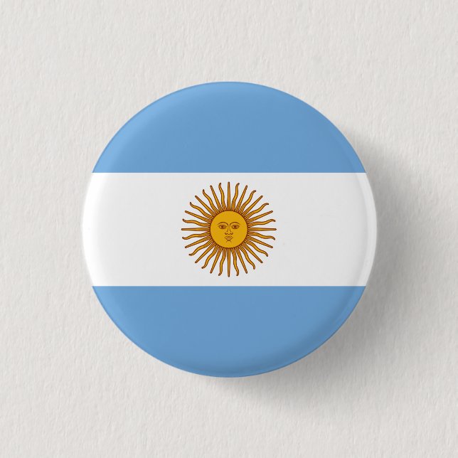 Bóton Redondo 2.54cm Bandeira Argentina (argentina) (Frente)
