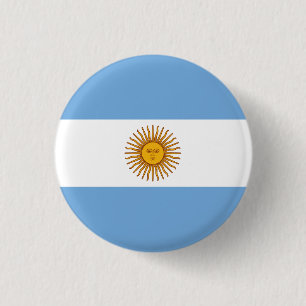 Bóton Redondo 2.54cm Bandeira argentina, Bandeira da Argentina