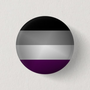 Bóton Redondo 2.54cm Bandeira assexuada do orgulho
