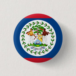 Bóton Redondo 2.54cm Bandeira Belizena, Bandeira do Belize