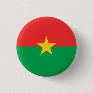 Bóton Redondo 2.54cm Bandeira Burkina Faso