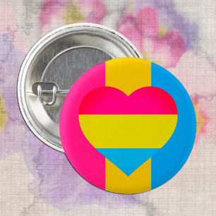 Bóton Redondo 2.54cm Bandeira, comunidade cardíaca e orgulho/sexo