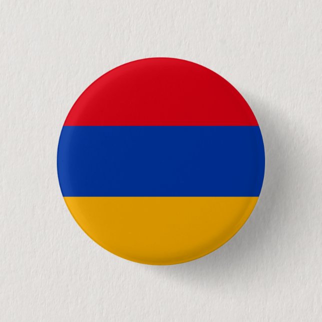 Bóton Redondo 2.54cm Bandeira da Armênia (Frente)