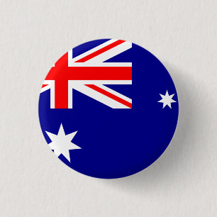 Bóton Redondo 2.54cm Bandeira da Austrália (Austrália)