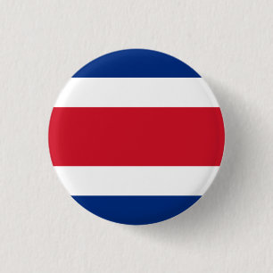 Bóton Redondo 2.54cm Bandeira da Costa Rica