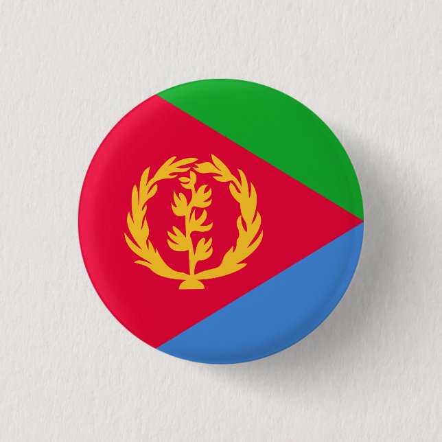 Bóton Redondo 2.54cm Bandeira da Eritreia (Frente)