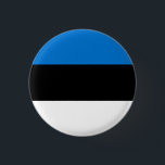Bóton Redondo 2.54cm Bandeira da Estônia<br><div class="desc">Bandeira da Estônia</div>