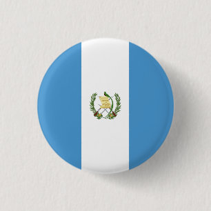 Bóton Redondo 2.54cm Bandeira da Guatemala