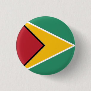Bóton Redondo 2.54cm Bandeira da Guiana