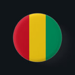 Bóton Redondo 2.54cm Bandeira da Guiné<br><div class="desc">Bandeira da Guiné</div>