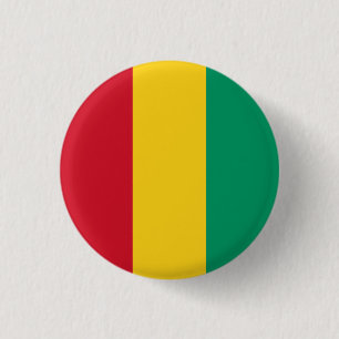 Bóton Redondo 2.54cm Bandeira da Guiné