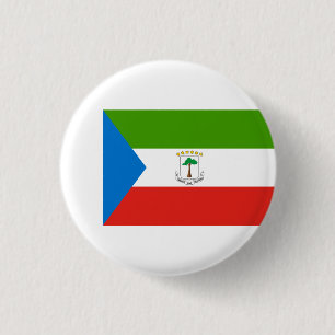 Bóton Redondo 2.54cm Bandeira da Guiné Equatorial, Bandeira da Guiné Eq