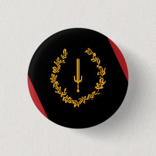 Bóton Redondo 2.54cm Bandeira da Herança Americana Negra