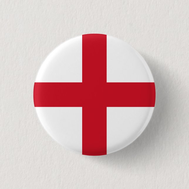 Bóton Redondo 2.54cm Bandeira da Inglaterra (Frente)