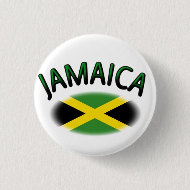 Bóton Redondo 2.54cm Bandeira da Jamaica (Frente)