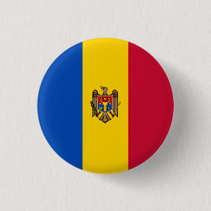 Bóton Redondo 2.54cm Bandeira da Moldávia