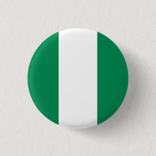 Bóton Redondo 2.54cm Bandeira da Nigéria (nigeriana)