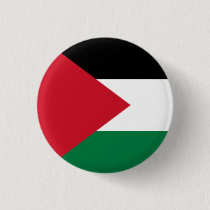 Bóton Redondo 2.54cm Bandeira da Palestina (Palestina)