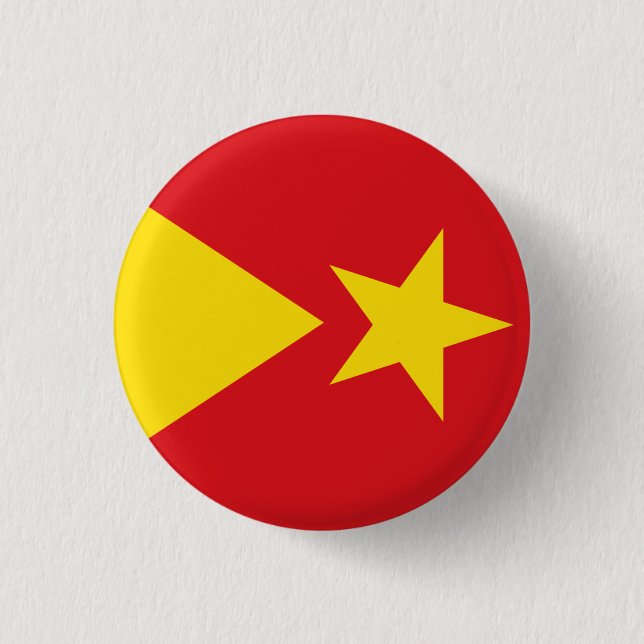 Bóton Redondo 2.54cm Bandeira da Região de Tigray (Frente)