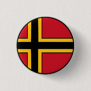 Bóton Redondo 2.54cm Bandeira da Resistência Alemã