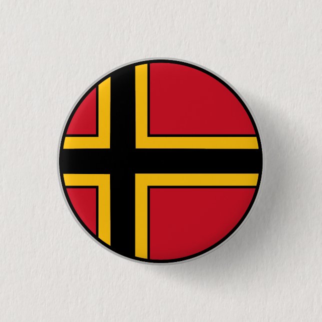 Bóton Redondo 2.54cm Bandeira da Resistência Alemã (Frente)