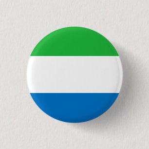 Bóton Redondo 2.54cm Bandeira da Serra Leoa
