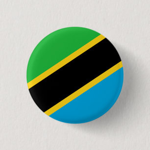 Bóton Redondo 2.54cm Bandeira da Tanzânia