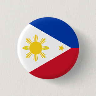 Bóton Redondo 2.54cm Bandeira das Filipinas