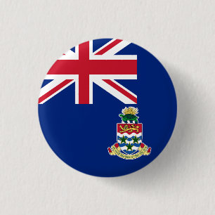 Bóton Redondo 2.54cm Bandeira das Ilhas Cayman