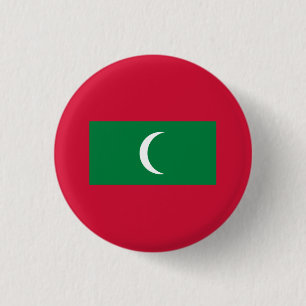 Bóton Redondo 2.54cm Bandeira das Maldivas
