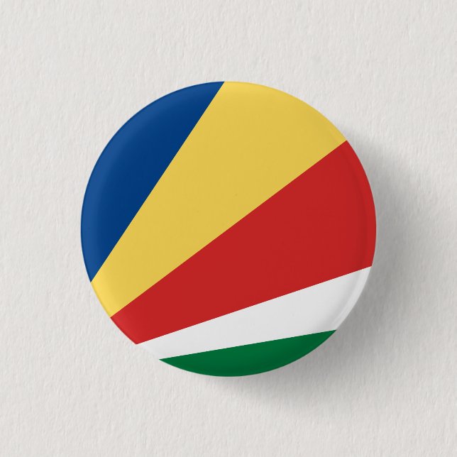 Bóton Redondo 2.54cm Bandeira das Seychelles (Frente)