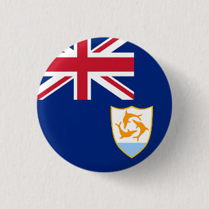 Bóton Redondo 2.54cm Bandeira de Anguilla
