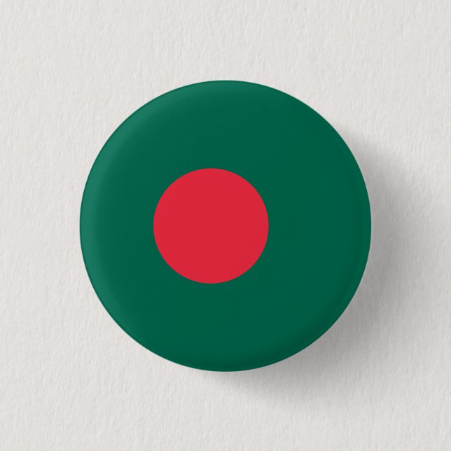 Bóton Redondo 2.54cm Bandeira de Bangladesh (Frente)
