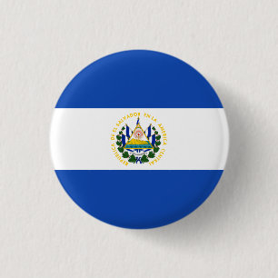 Bóton Redondo 2.54cm Bandeira de El Salvador