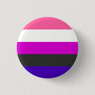 Bóton Redondo 2.54cm Bandeira de Genderfluid