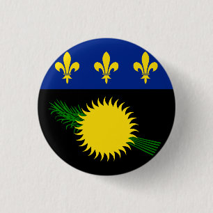 Bóton Redondo 2.54cm Bandeira de Guadalupe