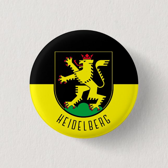 Bóton Redondo 2.54cm Bandeira de Heidelberg - ALEMANHA (Frente)