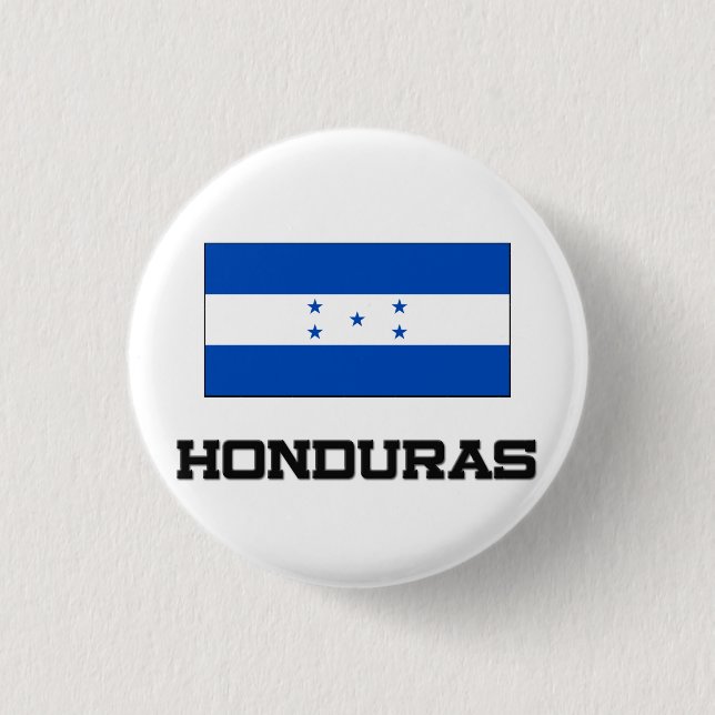 Bóton Redondo 2.54cm Bandeira de Honduras (Frente)