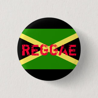 Bóton Redondo 2.54cm bandeira de jamaica, REGGAE