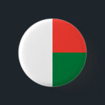 Bóton Redondo 2.54cm Bandeira de Madagáscar<br><div class="desc">Bandeira Patriótica de Madagáscar.</div>