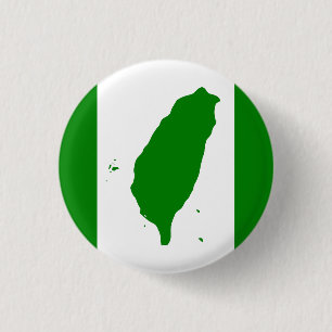 Bóton Redondo 2.54cm Bandeira de Taiwan
