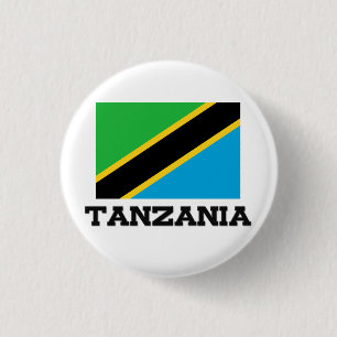 Bóton Redondo 2.54cm Bandeira de Tanzânia