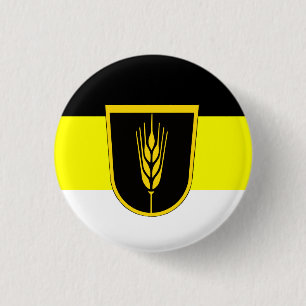 Bóton Redondo 2.54cm Bandeira de Wolgadeutsche (versão em preto/amarel
