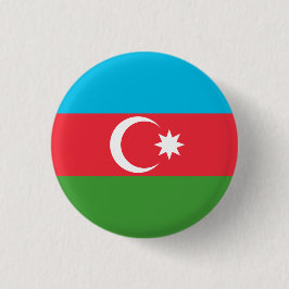 Bóton Redondo 2.54cm Bandeira do Azerbaijão, Bandeira do Azerbaijão