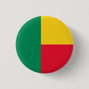 Bóton Redondo 2.54cm Bandeira do Benim