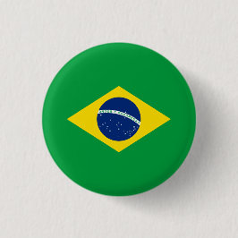 Bóton Redondo 2.54cm Bandeira do Brasil